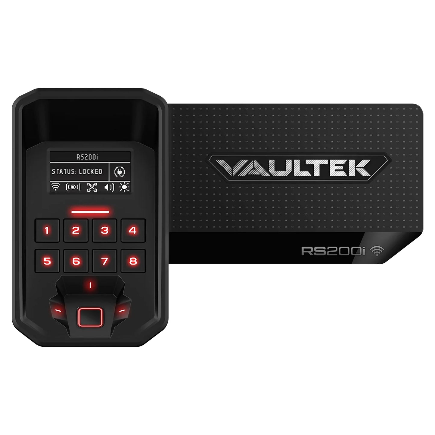 Armadio per armi ViSN RS200i-BK Cassaforte biometrica intelligente per fucili, rivestita in nero