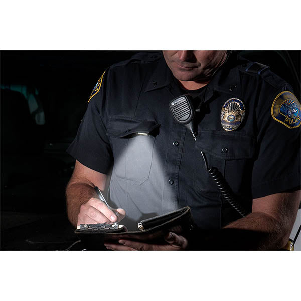 LED vivavoce QUIQLITE X2, LED tattico rosso/bianco, 200 lumen, batteria inclusa