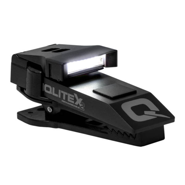 LED vivavoce QUIQLITE X2, LED tattico rosso/bianco, 200 lumen, batteria inclusa