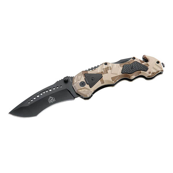 *PUMA TEC, Einhand-Rettungsmesser, AISI 420Stahl