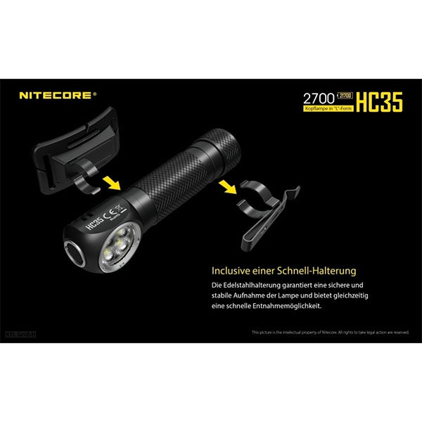 PROIETTORE A LED HC35 - 2.700 lumen, batteria inclusa