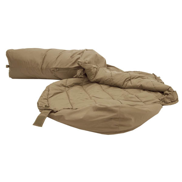 TROPEN Kunstfaserschlafsack, sand, Grösse M, Reissverschluss links