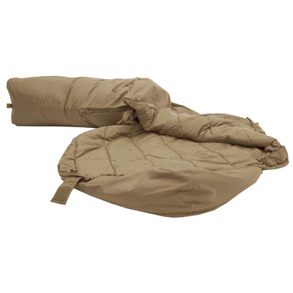 Tropen Kunstschlafsack, sand, Grösse L, Reissverschluss links