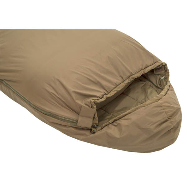 Tropen Kunstschlafsack, sand, Grösse L, Reissverschluss links