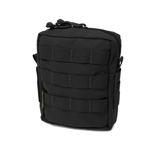 Pochette utilitaire MOLLE moyenne zippée, noir