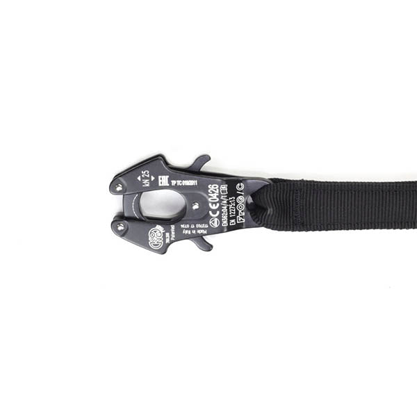 Personal Retention Lanyard with FROG Clip & TANGO Carabiner, black