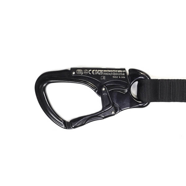 Personal Retention Lanyard with FROG Clip & TANGO Carabiner, black