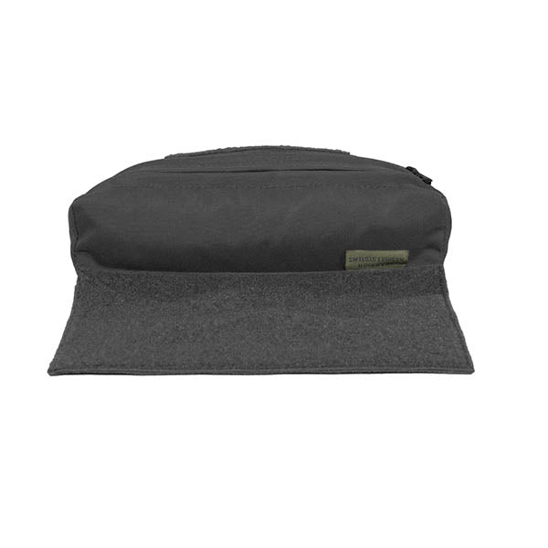 Pochette utilitaire Velcro déroulante découpée au laser, noire