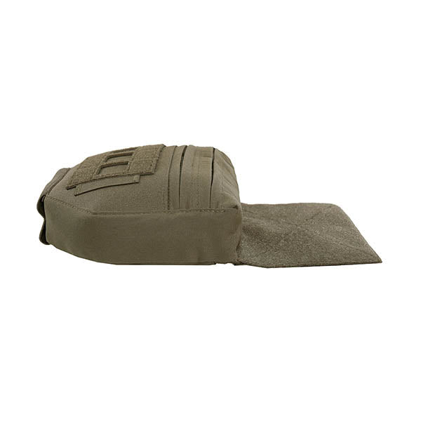 Pochette utilitaire Velcro déroulante découpée au laser, vert ranger