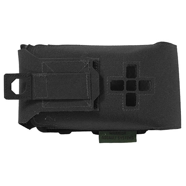 Kit di pronto soccorso individuale piccolo orizzontale tagliato al laser, nero