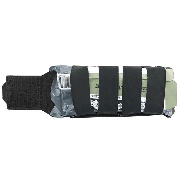 Kit di pronto soccorso individuale piccolo orizzontale tagliato al laser, nero