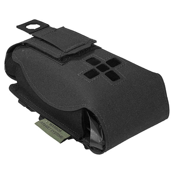 Kit di pronto soccorso individuale piccolo orizzontale tagliato al laser, nero