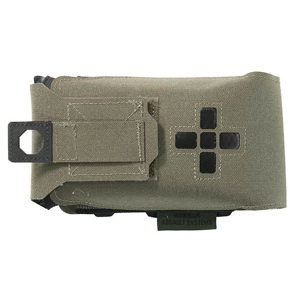 Kit di pronto soccorso individuale piccolo orizzontale tagliato al laser, verde ranger