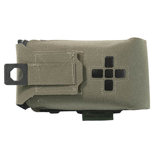 Kit di pronto soccorso individuale piccolo orizzontale tagliato al laser, verde ranger