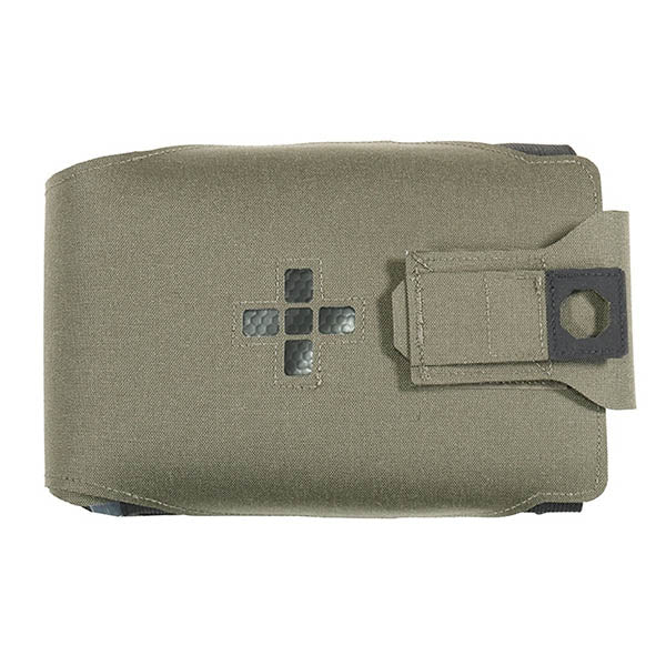 Kit di pronto soccorso individuale orizzontale grande tagliato al laser, verde ranger