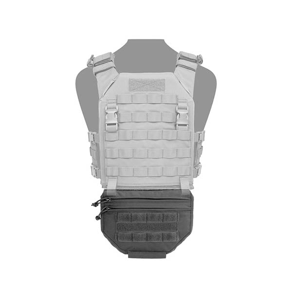 Pochette utilitaire rabattable à Velcro, noire