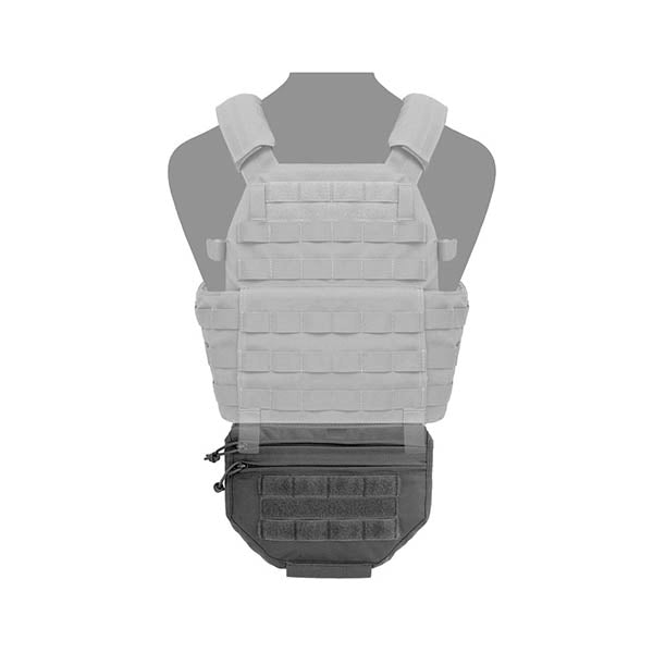 Pochette utilitaire rabattable à Velcro, noire