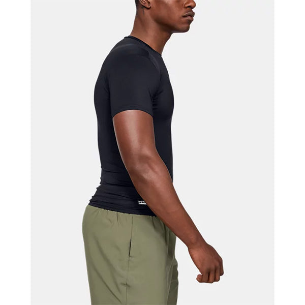 UNDER ARMOR TACTICAL, T-shirt Compression HeatGear (raffreddante), nera