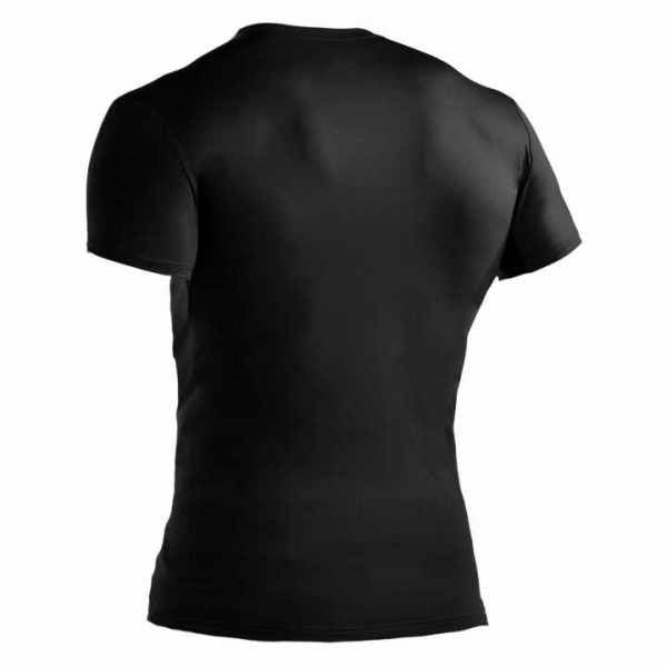 UNDER ARMOR TACTICAL, T-shirt Compression HeatGear (raffreddante), nera