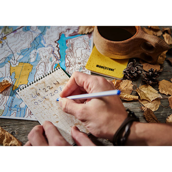 ANY WEATHER ONE PAPER, quaderno a spirale 210x148 mm (A5), 50 fogli, marrone chiaro militare