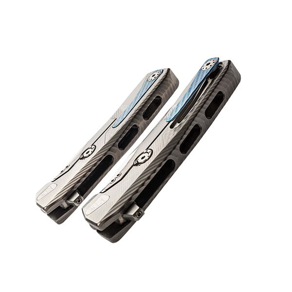 Couteau pliant ROK, aluminium, noir