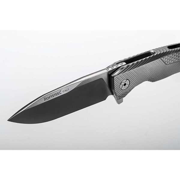 Couteau pliant ROK, aluminium, noir