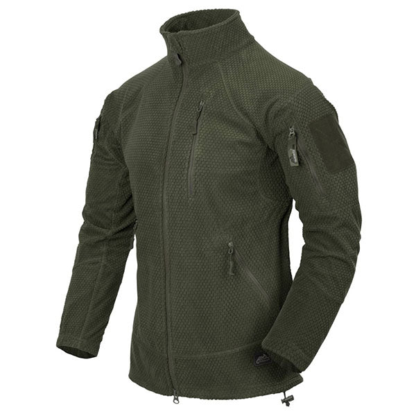 giacca tattica leggera ALPHA TACTICAL JACKET, Grid Fleece, oliva