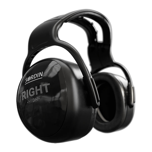 Protezione acustica SORDIN SINISTRA/DESTRA, alta, fascia, nera