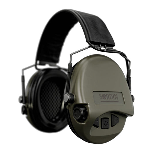 Protezione dell'udito SUPREME MIL AUX, fascia sottile, verde