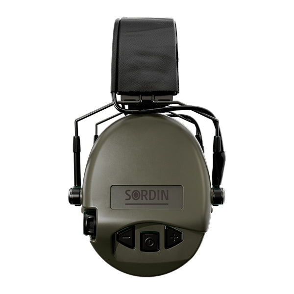 Protezione dell'udito SUPREME MIL AUX, fascia sottile, verde