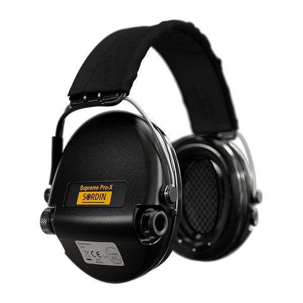 Protezione acustica SORDIN SUPREME PRO-X, fascia, nera