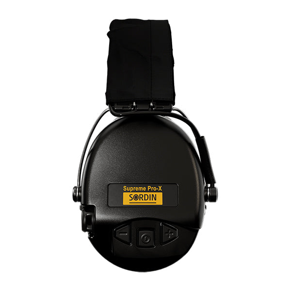 Protezione acustica SORDIN SUPREME PRO-X, fascia, nera