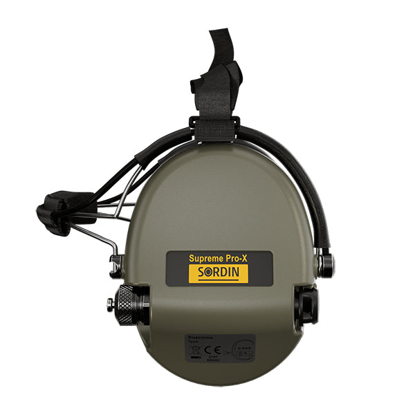 Protezione acustica SUPREME PRO-X, archetto da collo, verde