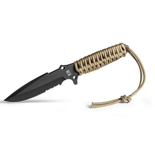 Coltello Marauder, lama seghettata, nero