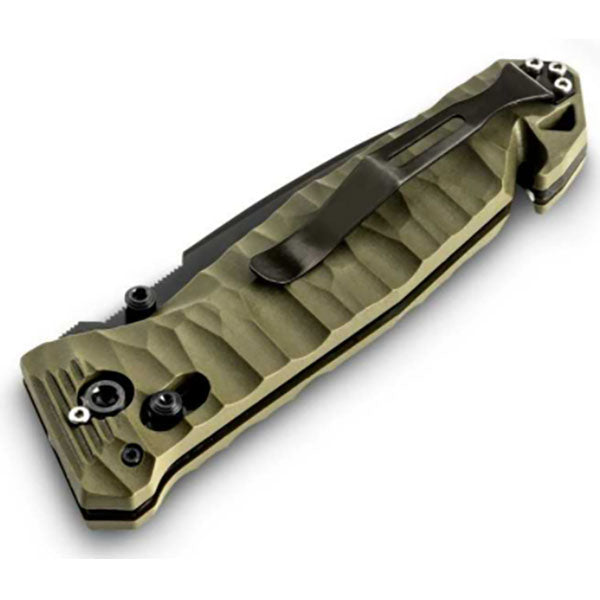 Klappmesser CAC S200, Glattschliff, khaki