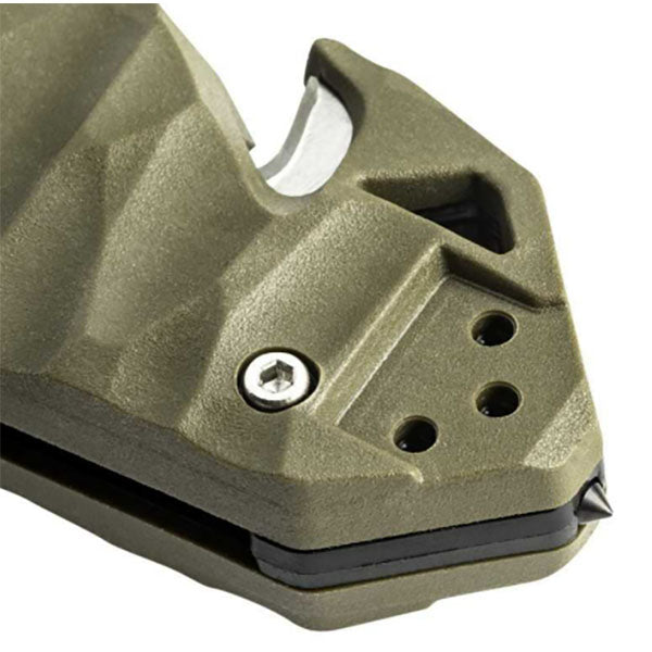 Klappmesser CAC S200, Glattschliff, khaki