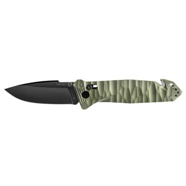 Klappmesser CAC S200, Glattschliff, G10, khaki
