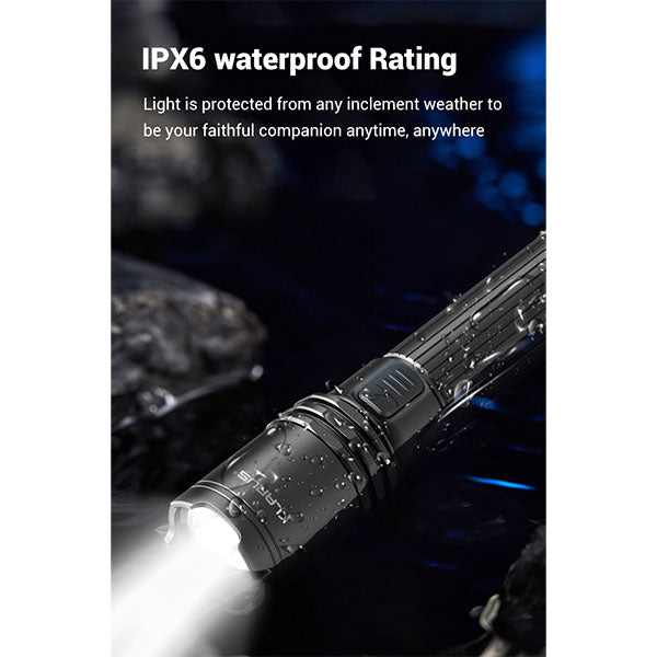 Taktische LED Taschenlampe A1 PRO, 1'300 Lumen (inkl. Akku)