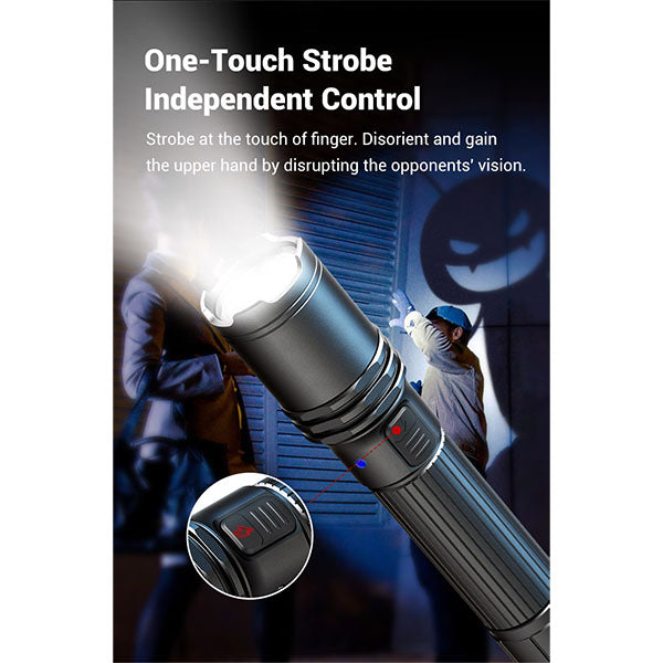 Taktische LED Taschenlampe A1 PRO, 1'300 Lumen (inkl. Akku)