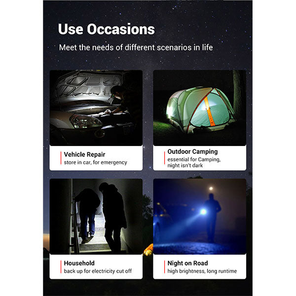 Taktische LED Taschenlampe A1 PRO, 1'300 Lumen (inkl. Akku)