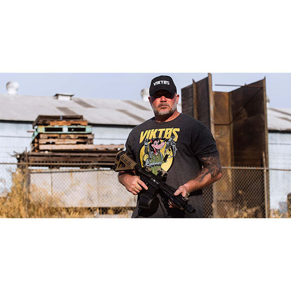 T-Shirt HUFF & PUFF TEE, charcoal heather