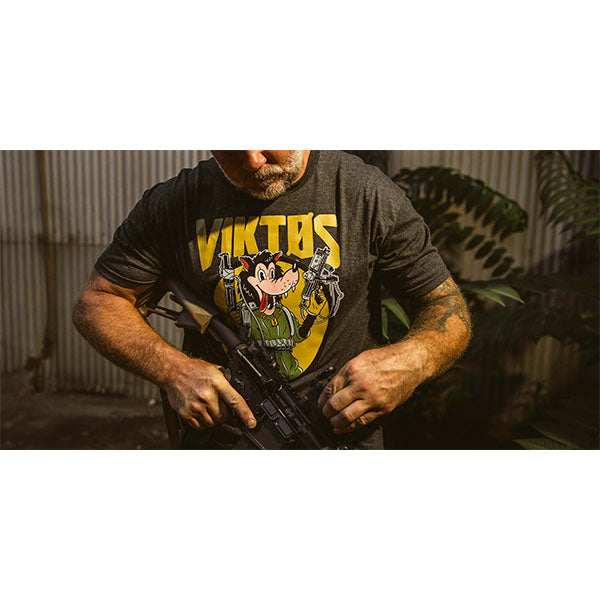 T-Shirt HUFF & PUFF TEE, charcoal heather