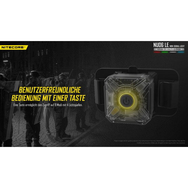 LED-SIGNALLAMPE NU06LE - 15 Lumen (inkl. Akku)