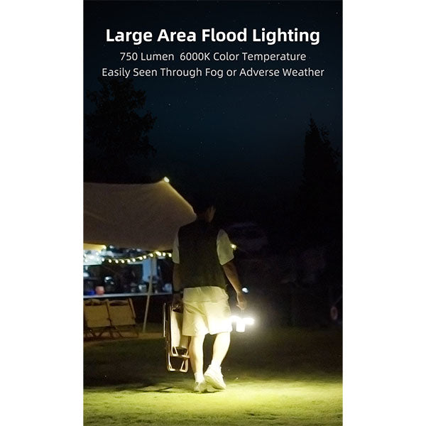 lampada da campeggio a LED pieghevole CL2, 750 lumen (batterie incluse)