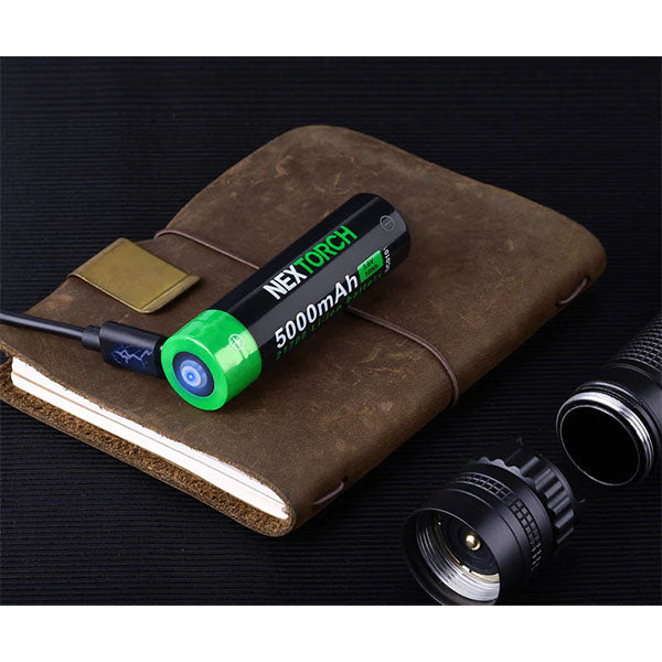 Taktische LED-Taschenlampe T10L, 500 Lumen (inkl. Akku)