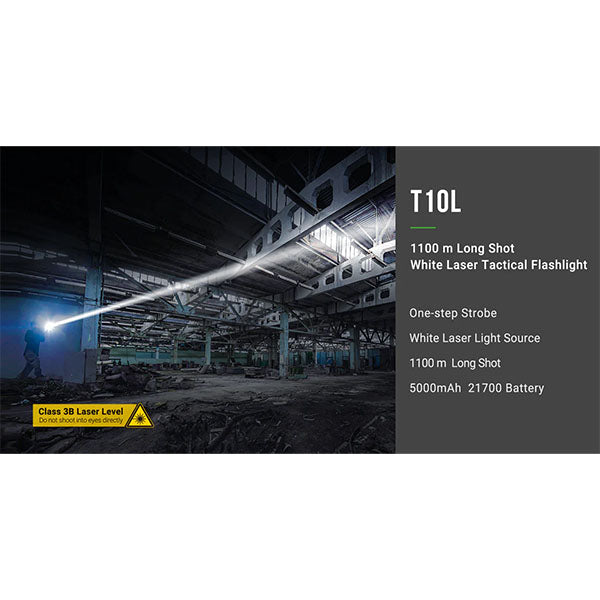 Taktische LED-Taschenlampe T10L, 500 Lumen (inkl. Akku)