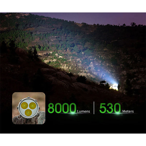 Faro orientabile a LED SAINT TORCH 30 V2.0, 8.000 lumen (batteria inclusa)