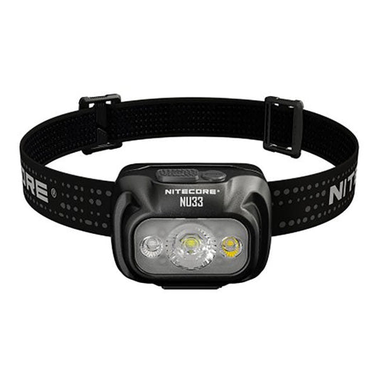 Lampada frontale a LED NU33 USB - 700 lumen (batteria inclusa), nera