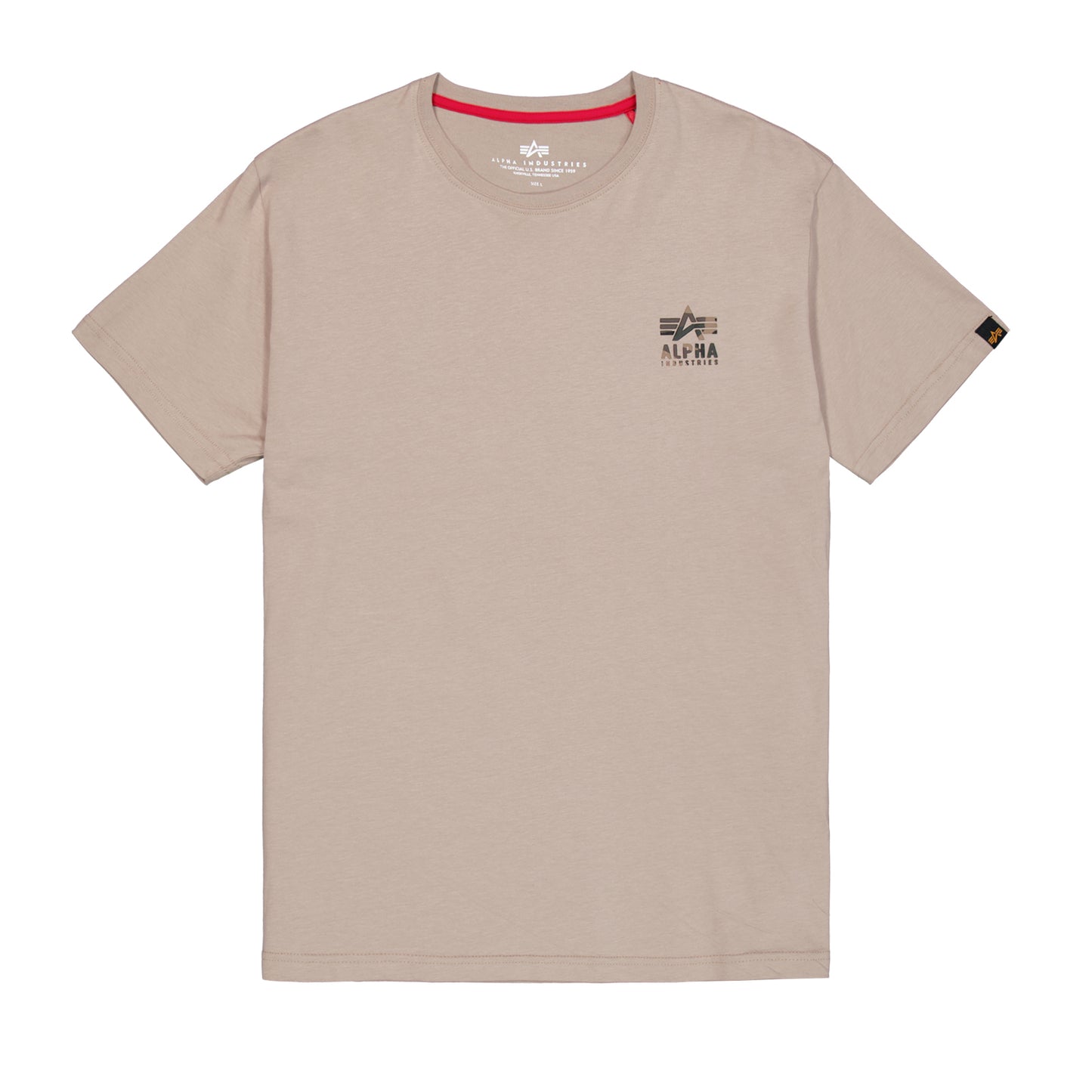 T-shirt con stampa sul retro e logo Puff