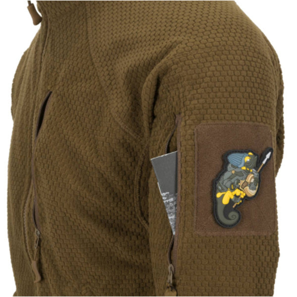 Giacca operativa leggera ALPHA TACTICAL JACKET, Grid Fleece, nera